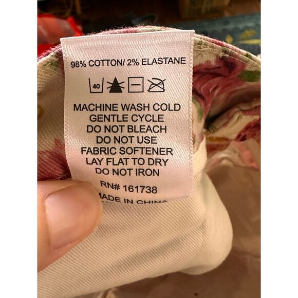 Teddy Fresh Pleated Floral Trouser Jeans Size 29 - Picture 8 of 8